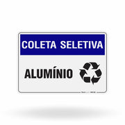 Placa Coleta Seletiva - Alumínio