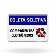 Placa Coleta Seletiva - Componentes Eletrônicos