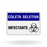 Placa Coleta Seletiva - Infectante