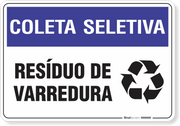 Placa Coleta Seletiva Resíduo De Varredura
