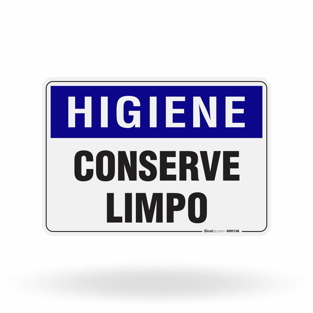 Placa Higiene - Conserve Limpo