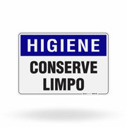 Placa Higiene - Conserve Limpo