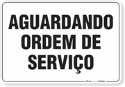 Placa Organização Aguardando Ordem De Serviço
