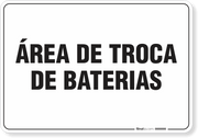 Placa Organização Área De Troca De Baterias