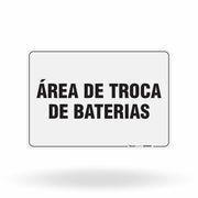 Placa Organização - Área de Troca de Baterias