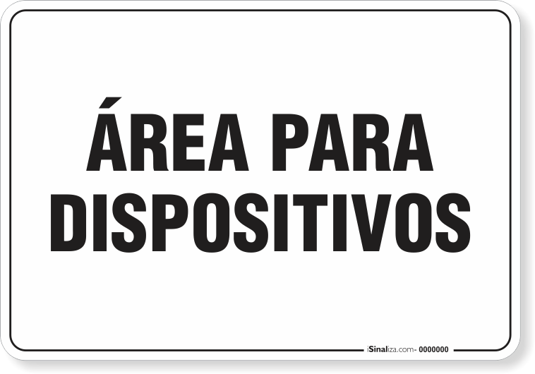 Placa Organização Área Para Dispositivos