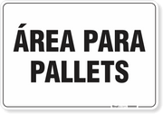 Placa Organização Área Para Pallets