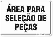 Placa Organização Área Para Seleção De Peças