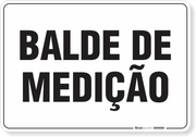 Placa Organização Balde De Medição