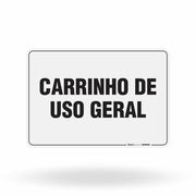 Placa Organização - Carrinho de Uso Geral