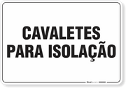 Placa Organização Cavaletes Para Isolação