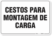 Placa Organização Cestos Para Montagem De Carga