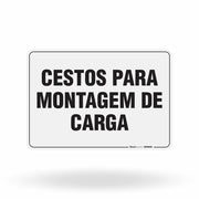 Placa Organização - Cestos Para Montagem de Carga