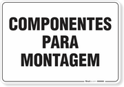 Placa Organização Componentes Para Montagem