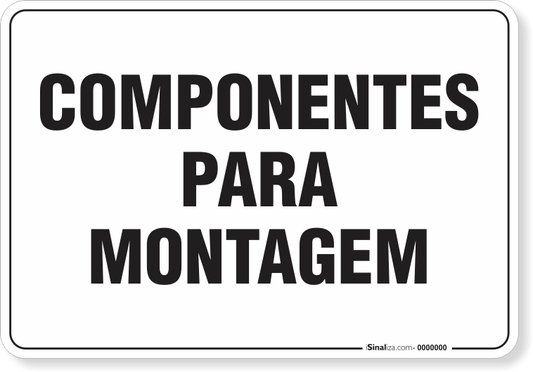 Placa Organização Componentes Para Montagem