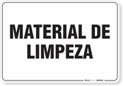 Placa Organização Material De Limpeza