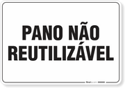 Placa Organização Pano Não Reutilizável