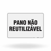 Placa Organização - Pano Não Reutilizável