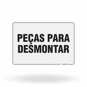 Placa Organização - Peças para Desmontar