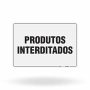 Placa Organização - Produtos Interditados