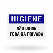 Placa Higiene - Não Urine Fora da Privada