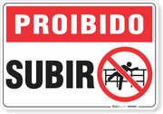 Placa Proibido  Subir