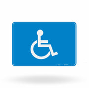 Placa de Sinalização "Sanitário Acessível - PCD" NBR 9050