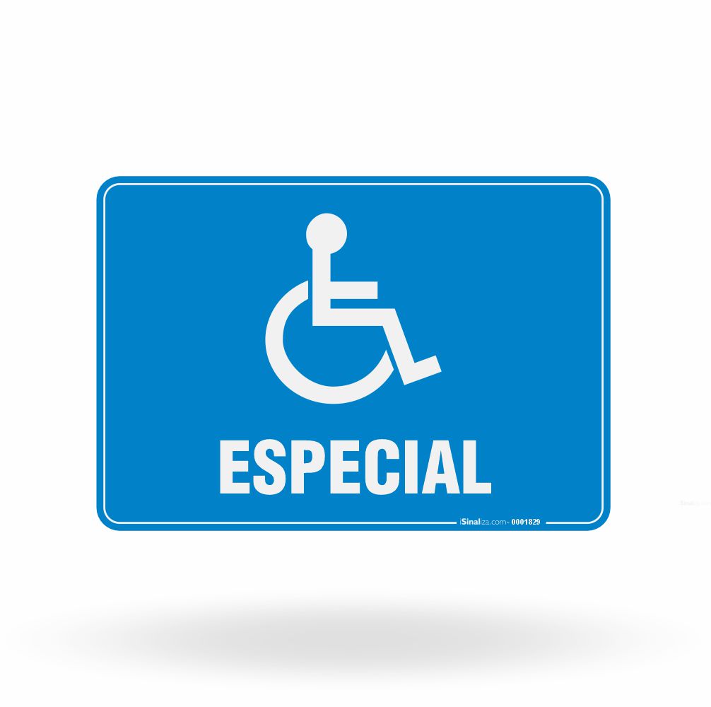Placa de Sinalização "Sanitário Acessível - PCD" (Especial) NBR 9050