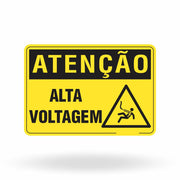 Placa Atenção - Alta Voltagem