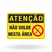 Placa Atenção - Não Solde Nesta Área