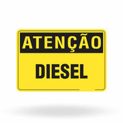 Placa Atenção - Diesel
