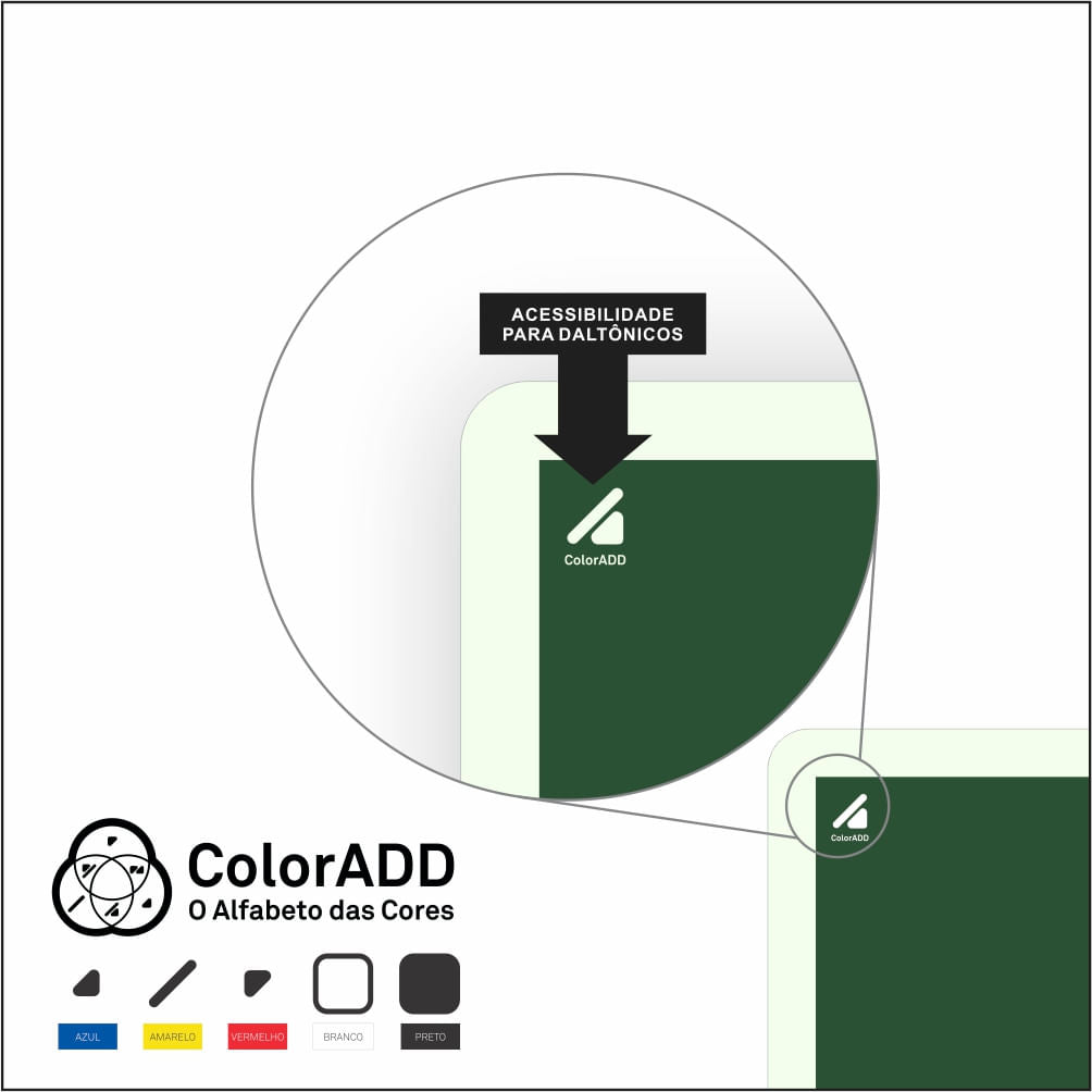 Placa "Porta Corta-Fogo Empurre" S19 com ColorAdd