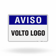 Placa Aviso - Volto Logo