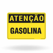 Placa Atenção - Gasolina