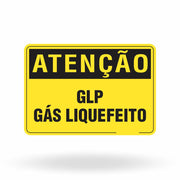 Placa Atenção - GLP Gás Liquefeito