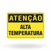 Placa Atenção - Alta Temperatura