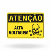 Placa Atenção - Alta Voltagem