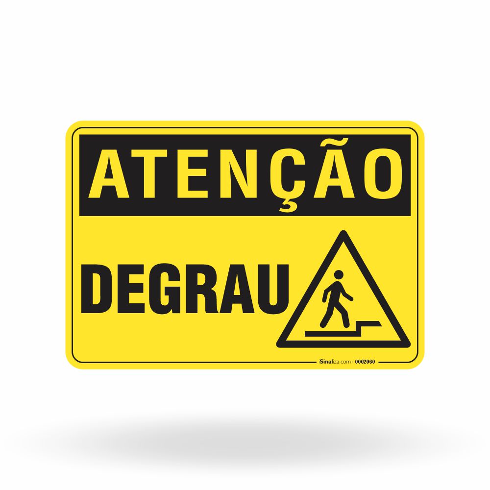 Placa Atenção - Degrau