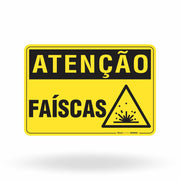 Placa Atenção - Faíscas
