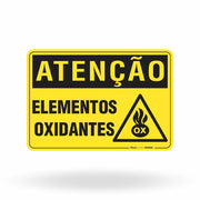Placa Atenção - Elementos Oxidantes