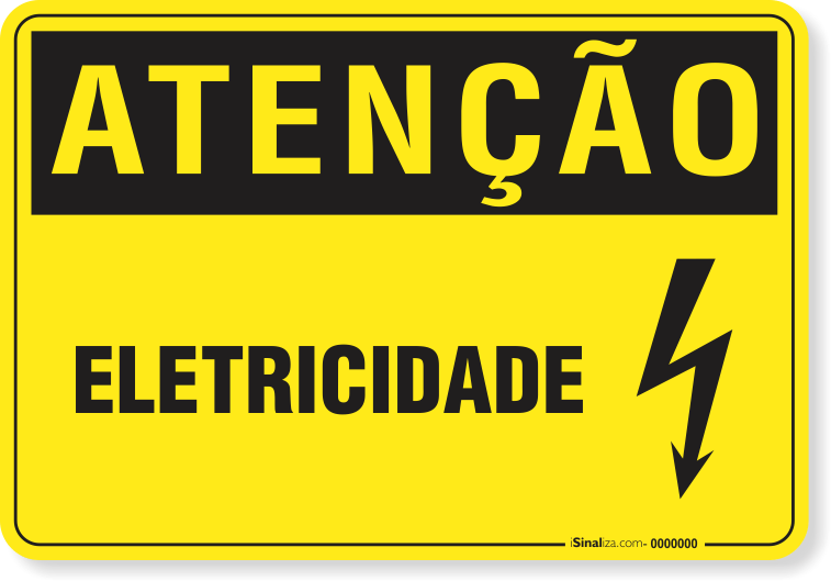 Placa Atenção Eletricidade