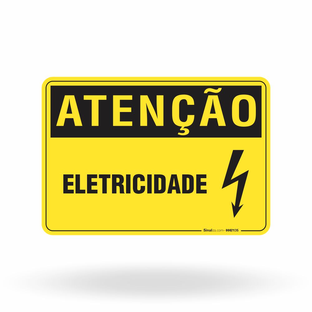 Placa Atenção - Eletricidade