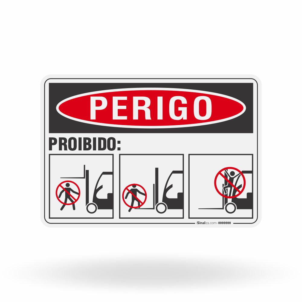 Placa Perigo - Proibido