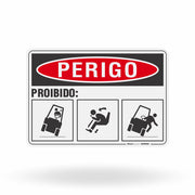 Placa Perigo - Proibido