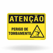Placa Atenção - Perigo de Tombamento