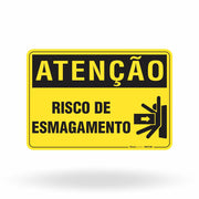 Placa Atenção - Risco de Esmagamento