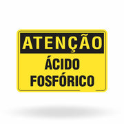 Placa Atenção - Ácido Fosfórico