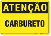 Placa de Atenção - Carbureto
