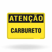 Placa de Atenção - Carbureto