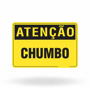 Placa Atenção - Chumbo